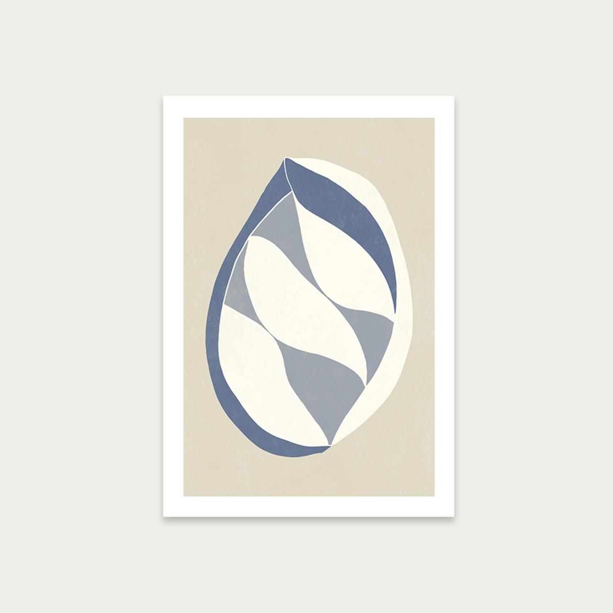 Pod Blue Art Print Unframed