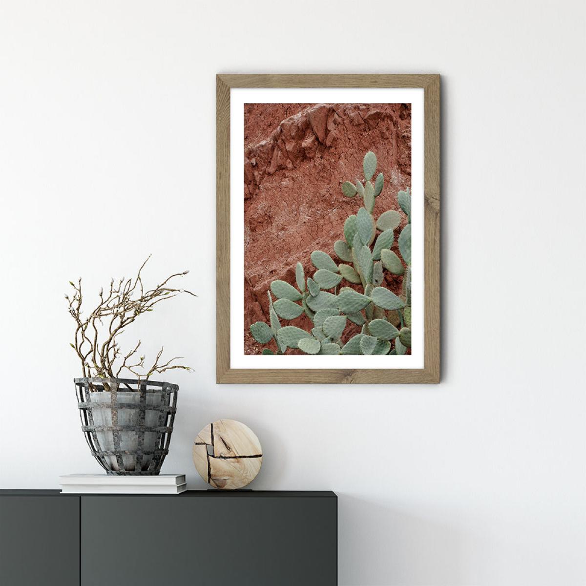 Desert Mood Art Print Oak Frame – image 2