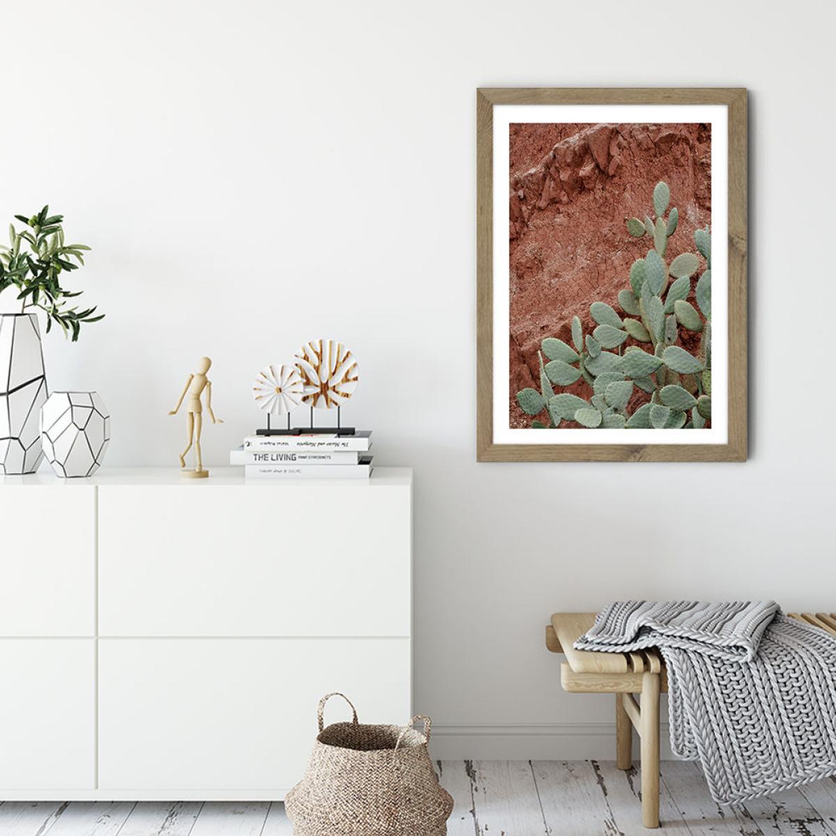 Desert Mood Art Print Oak Frame – image 3
