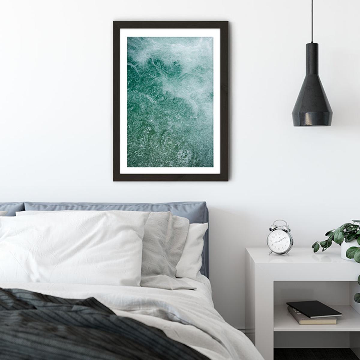 Glacier Water Art Print Black Frame – image 3