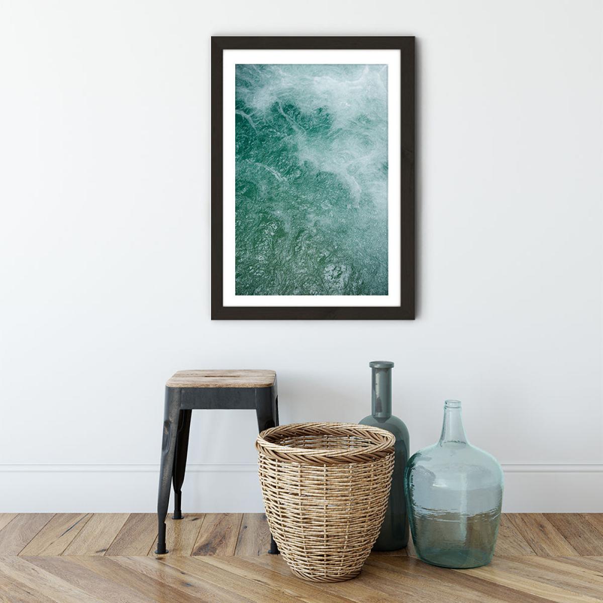 Glacier Water Art Print Black Frame – image 4