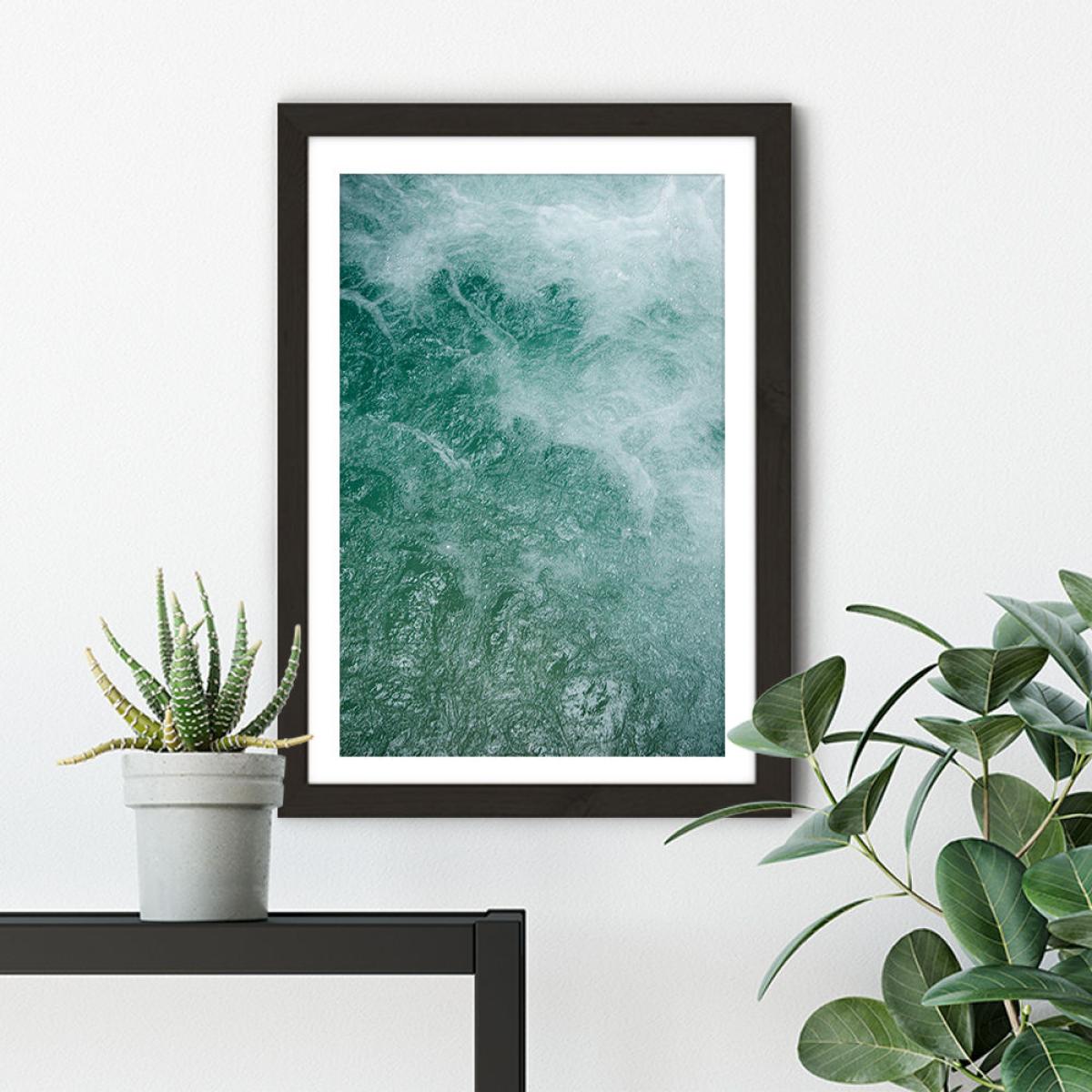 Glacier Water Art Print Black Frame – image 5