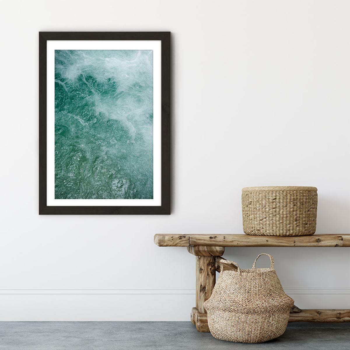 Glacier Water Art Print Black Frame – image 6