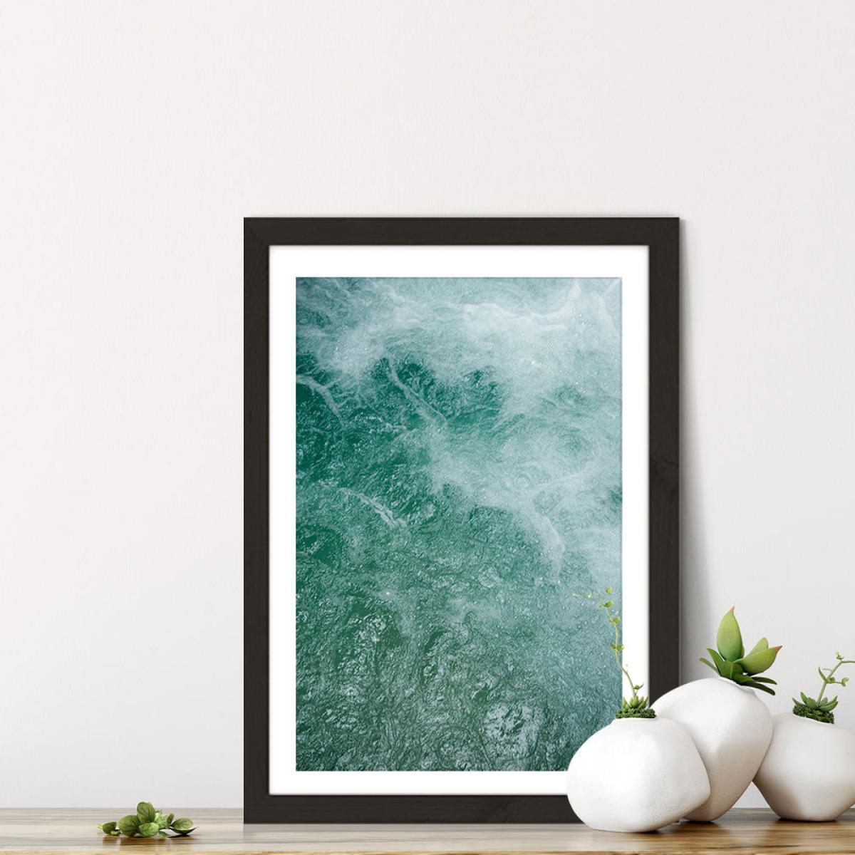 Glacier Water Art Print Black Frame – image 7