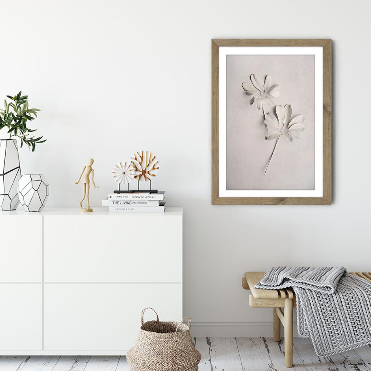 Alabaster Forest 2 Art Print Oak Frame – image 2