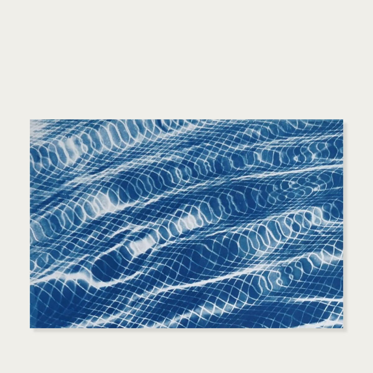 Miami Art Deco Pool Handmade Cyanotype Art Print – image 6