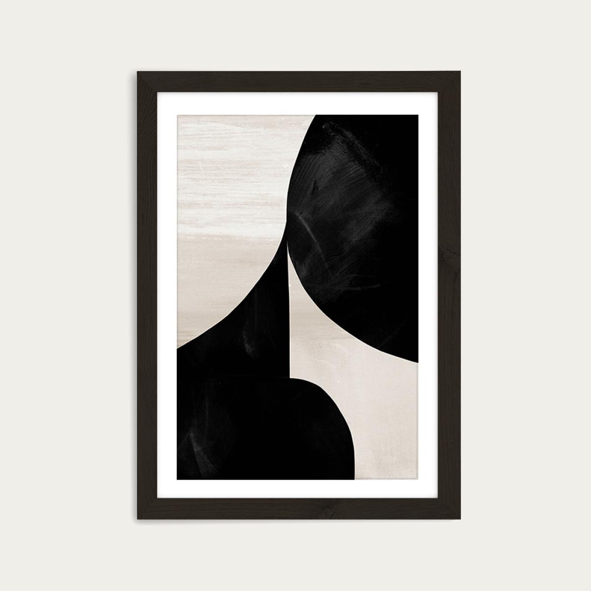 Night Set I Art Print Black Frame – image 1