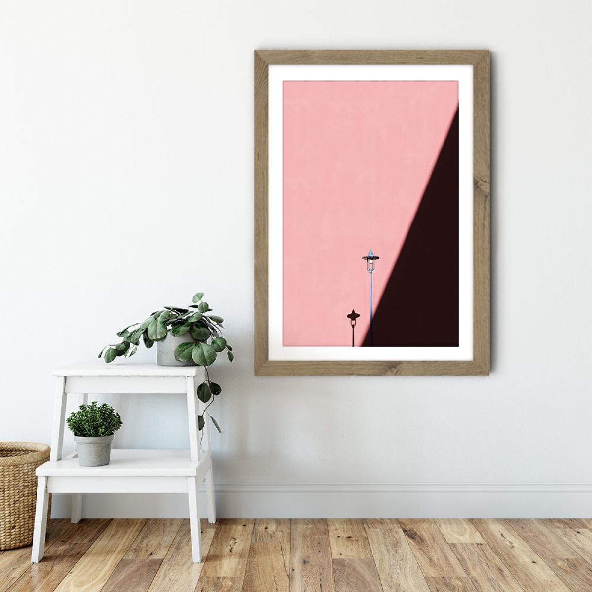 Light and Line Art Print Oak Frame – image 5