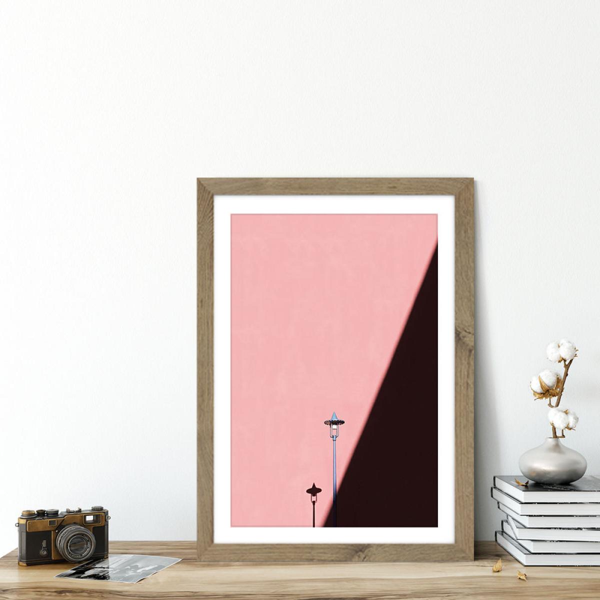 Light and Line Art Print Oak Frame – image 6