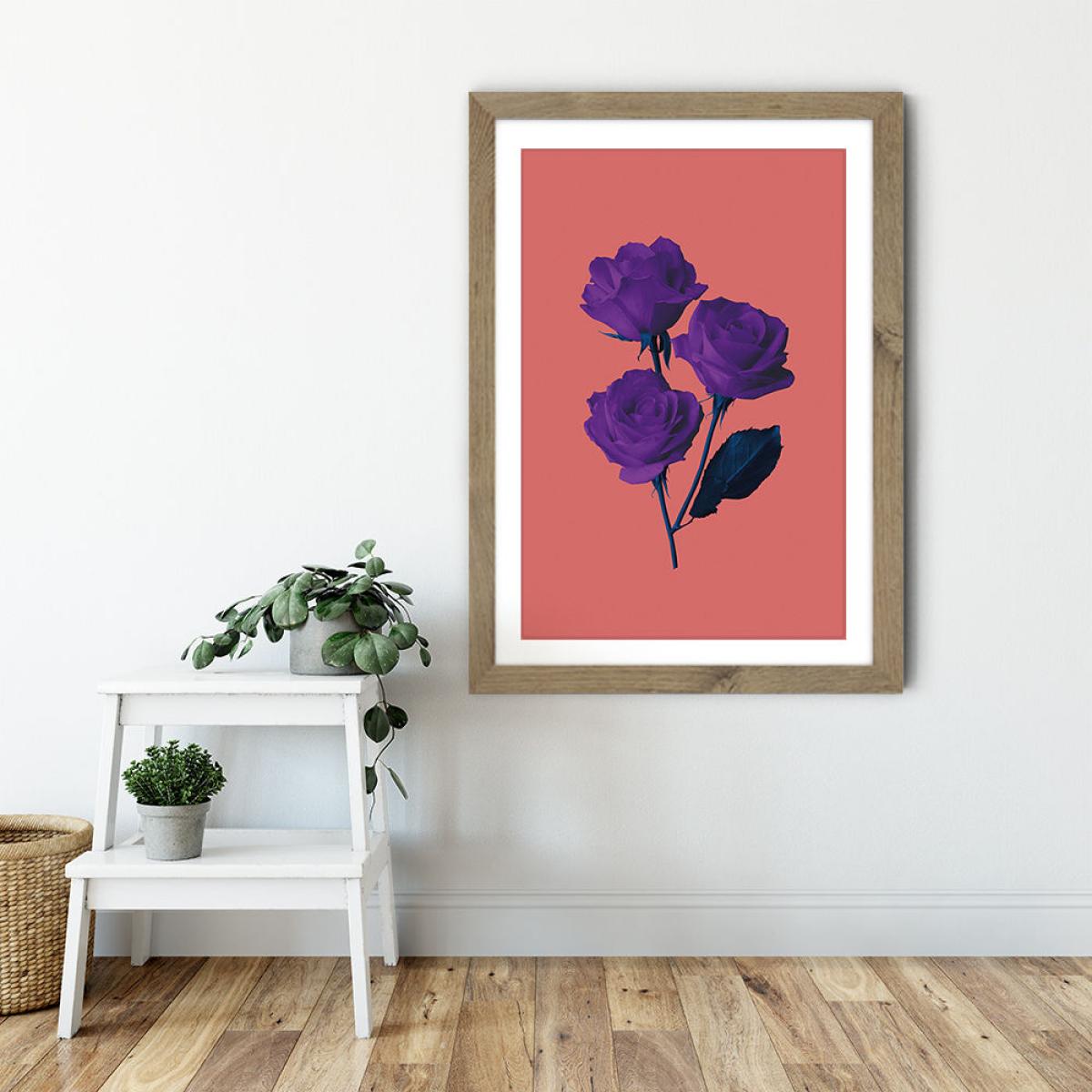 Les Fluers du Mal Art Print Oak Frame – image 2
