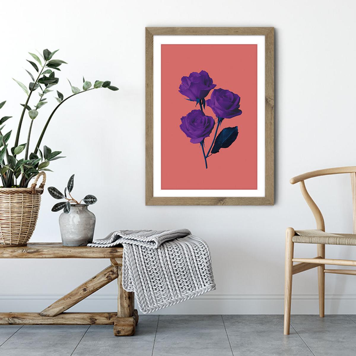 Les Fluers du Mal Art Print Oak Frame – image 4