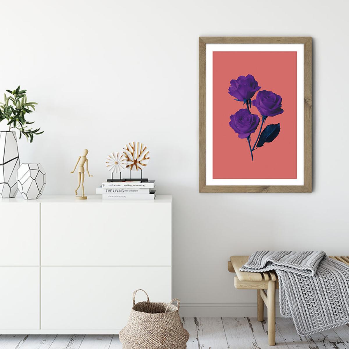 Les Fluers du Mal Art Print Oak Frame – image 5