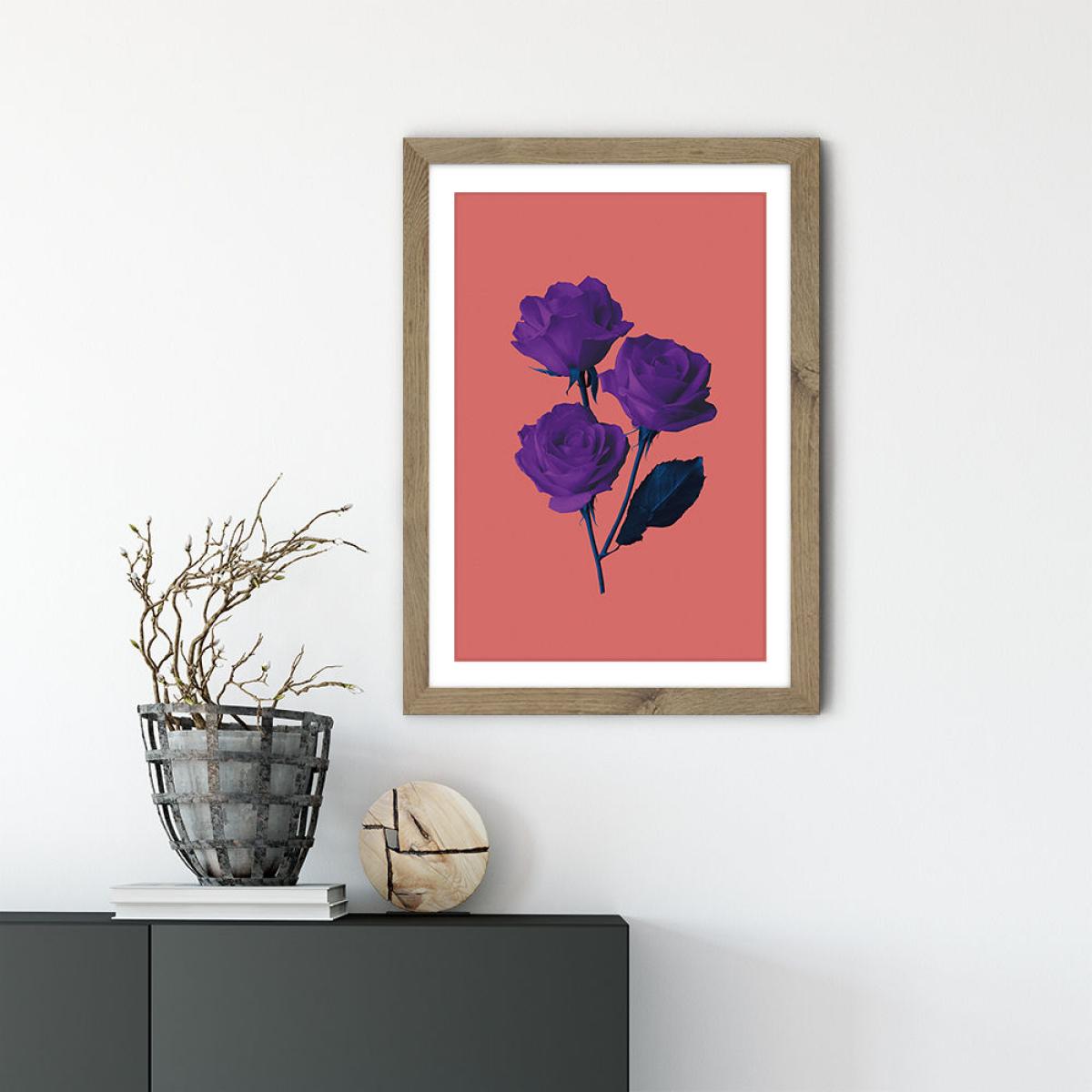 Les Fluers du Mal Art Print Oak Frame – image 6
