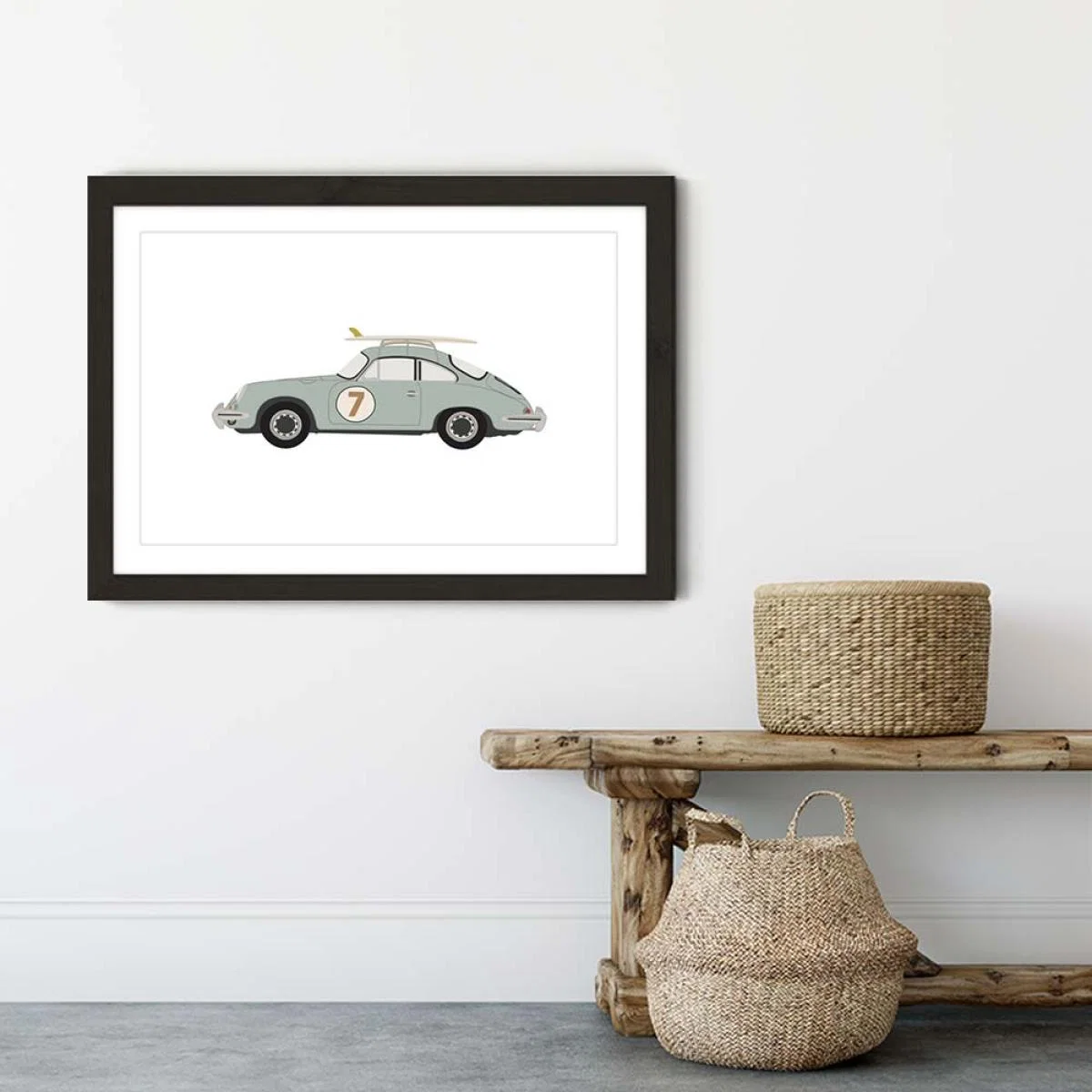Porsche 356 Art Print Black Frame – image 6