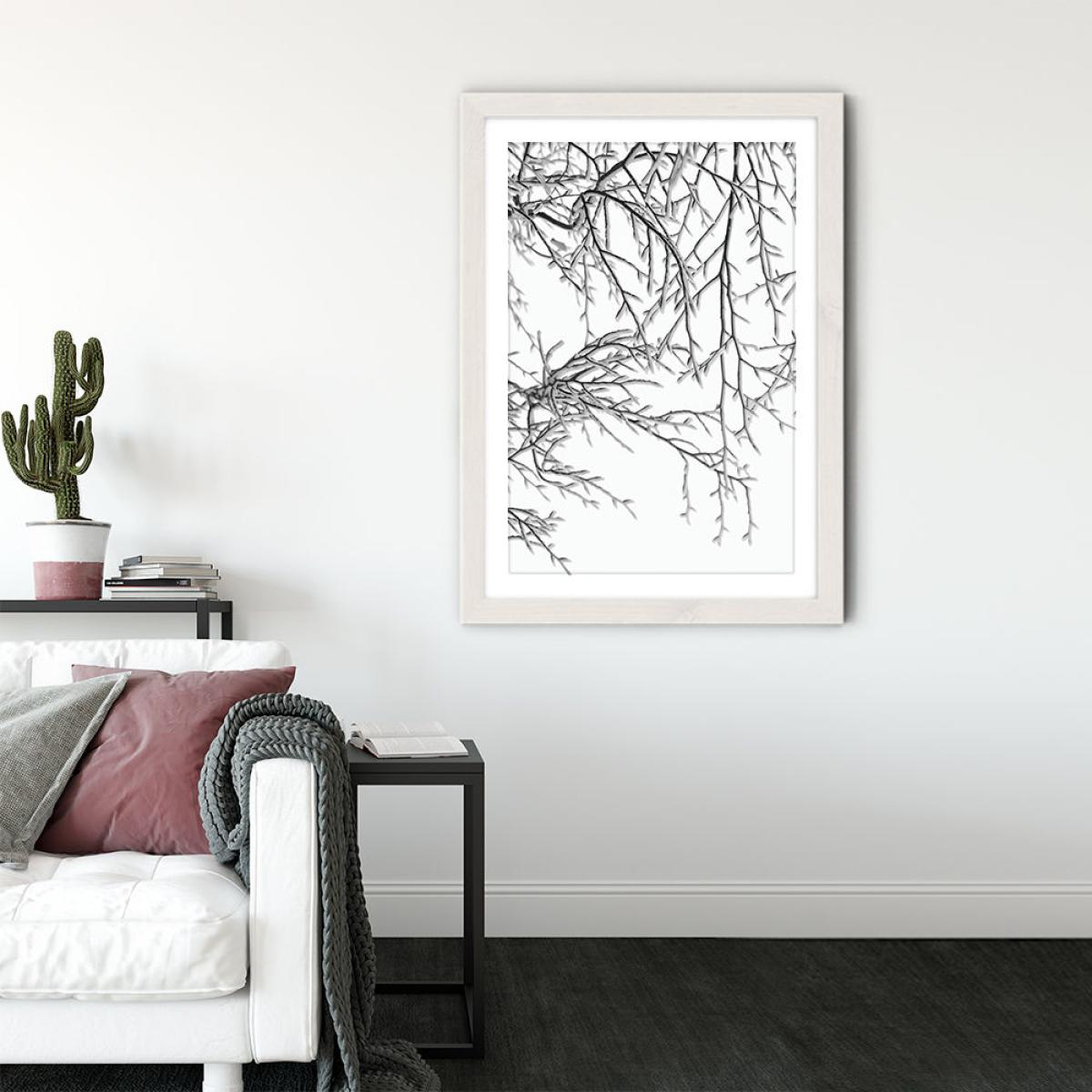 Snowy Days Art Print White Frame – image 3