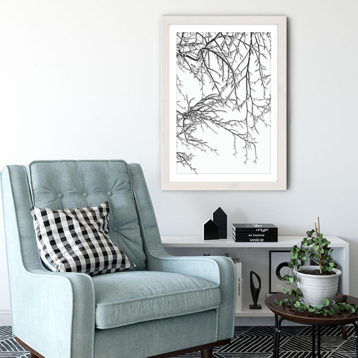 Snowy Days Art Print White Frame – image 4