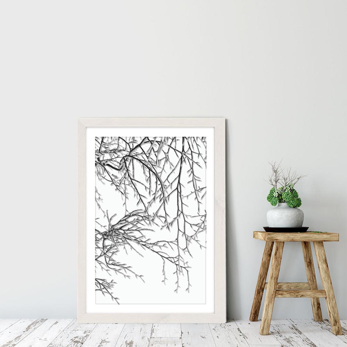Snowy Days Art Print White Frame – image 6