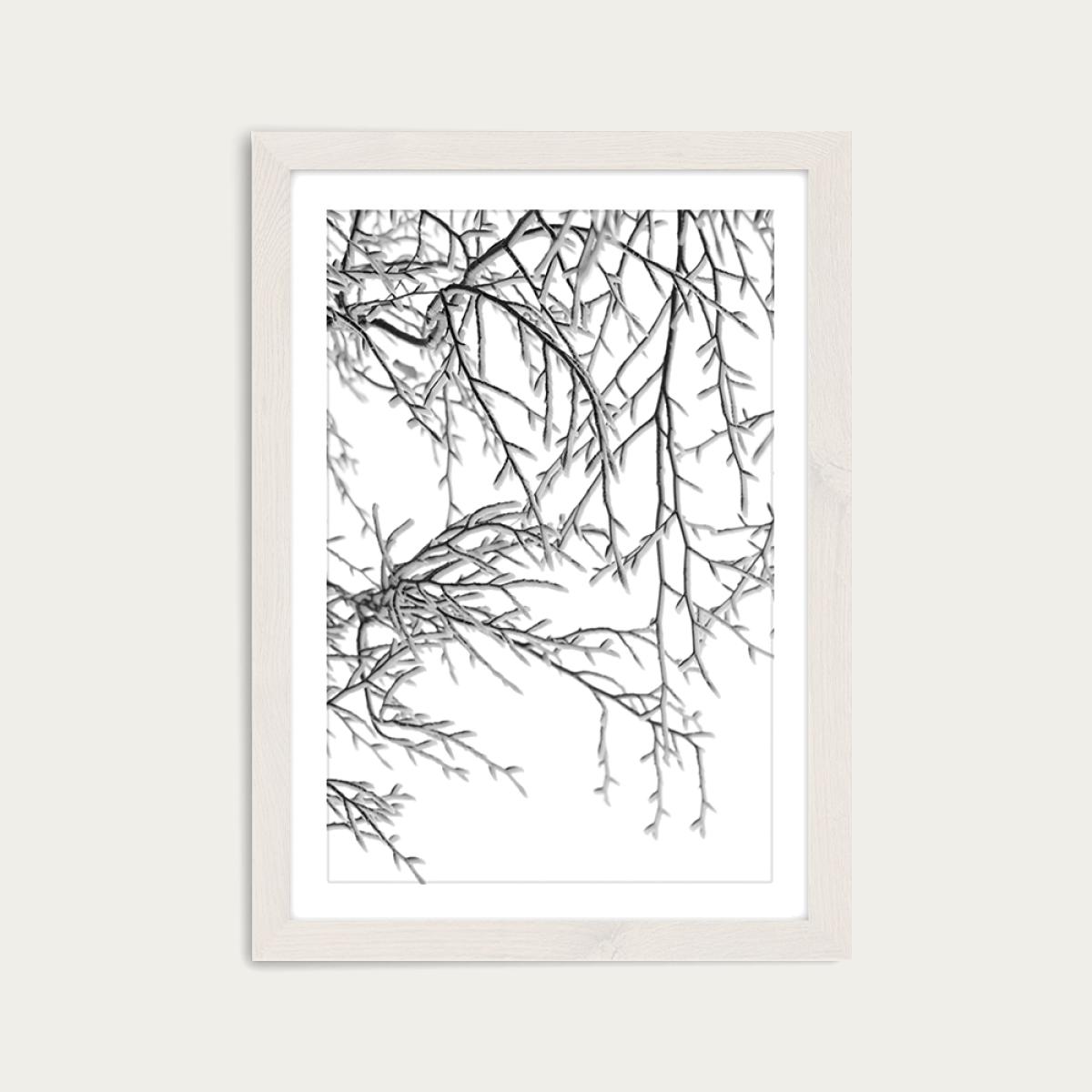 Snowy Days Art Print White Frame – image 1