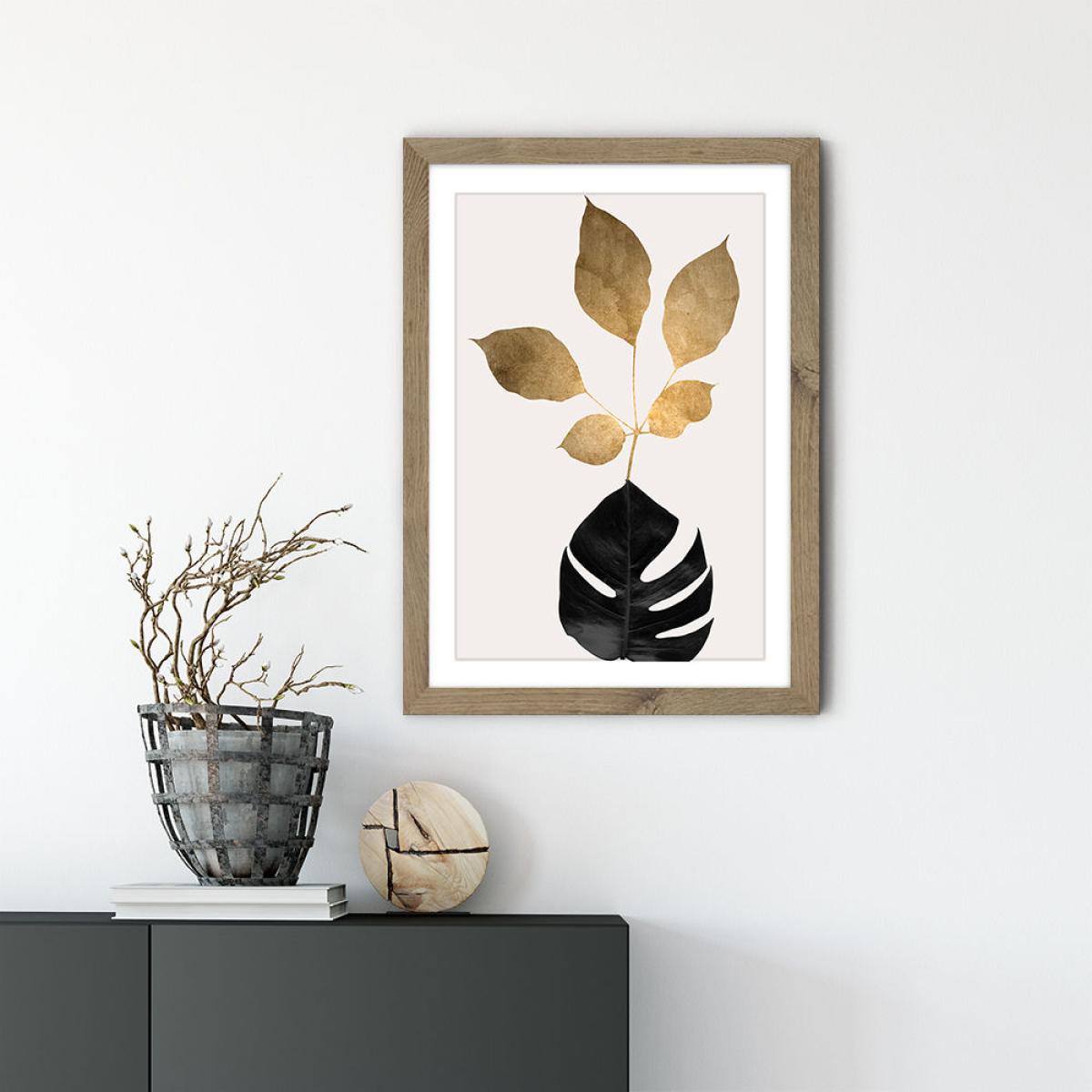 Azurea 3 Art Print Oak Frame – image 2