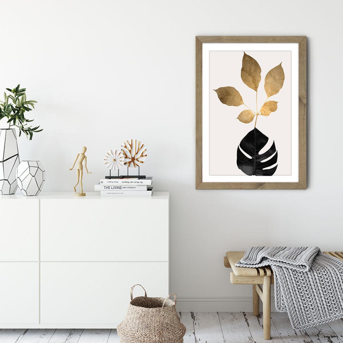 Azurea 3 Art Print Oak Frame – image 3