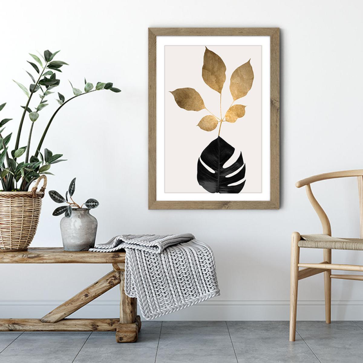 Azurea 3 Art Print Oak Frame – image 4