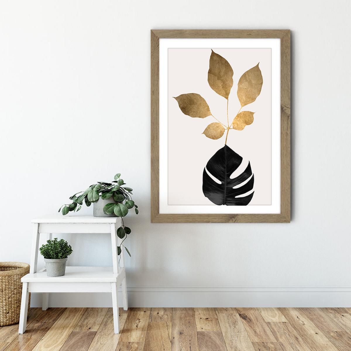 Azurea 3 Art Print Oak Frame – image 5