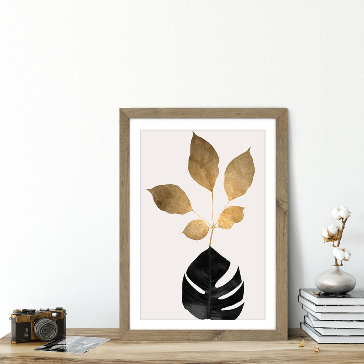 Azurea 3 Art Print Oak Frame – image 6