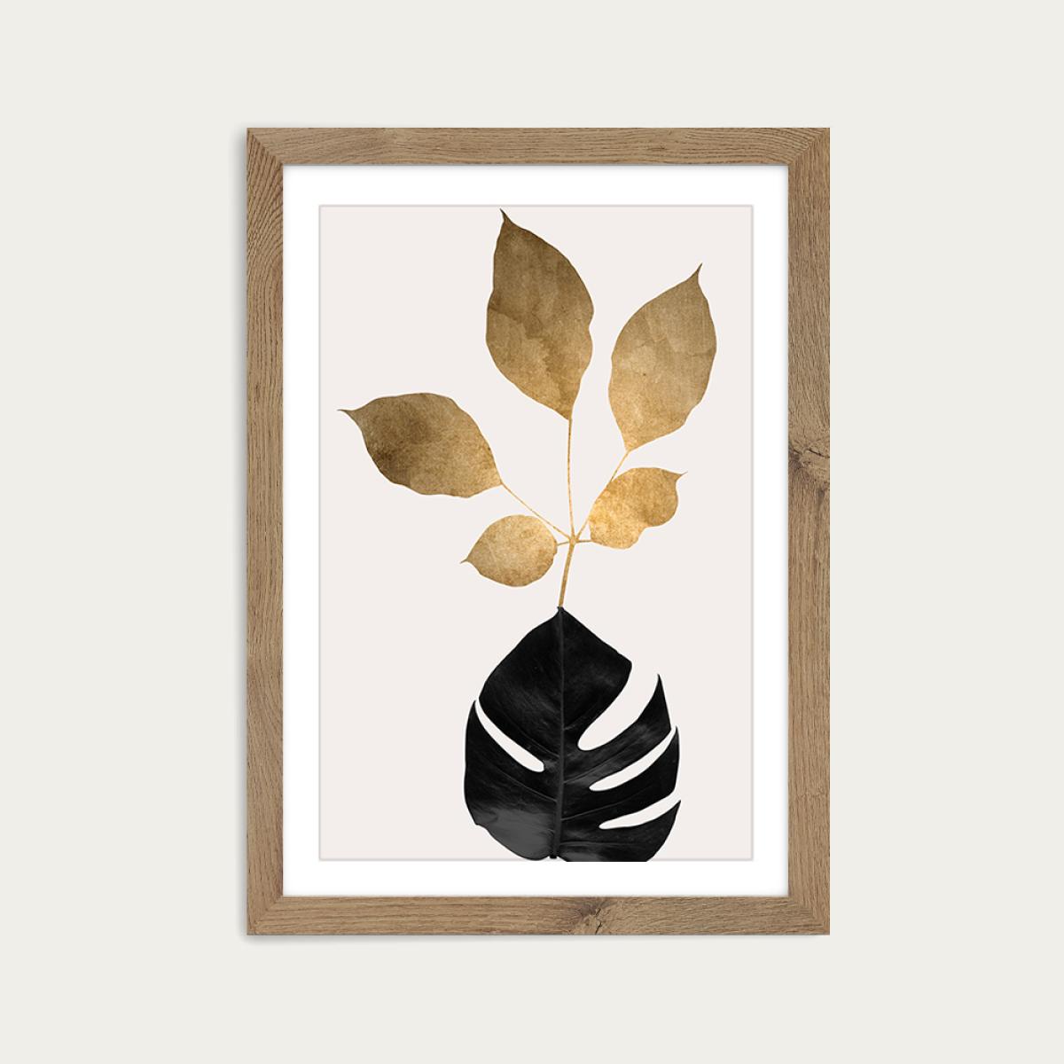 Azurea 3 Art Print Oak Frame – image 1