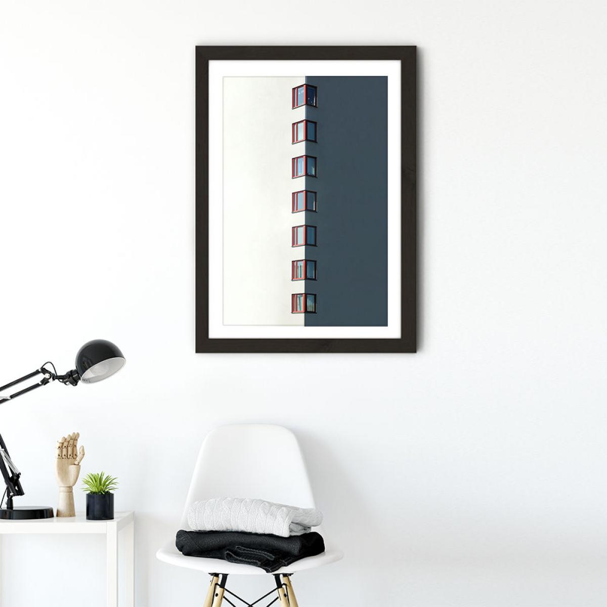 Red Windows Art Print Black Frame – image 4
