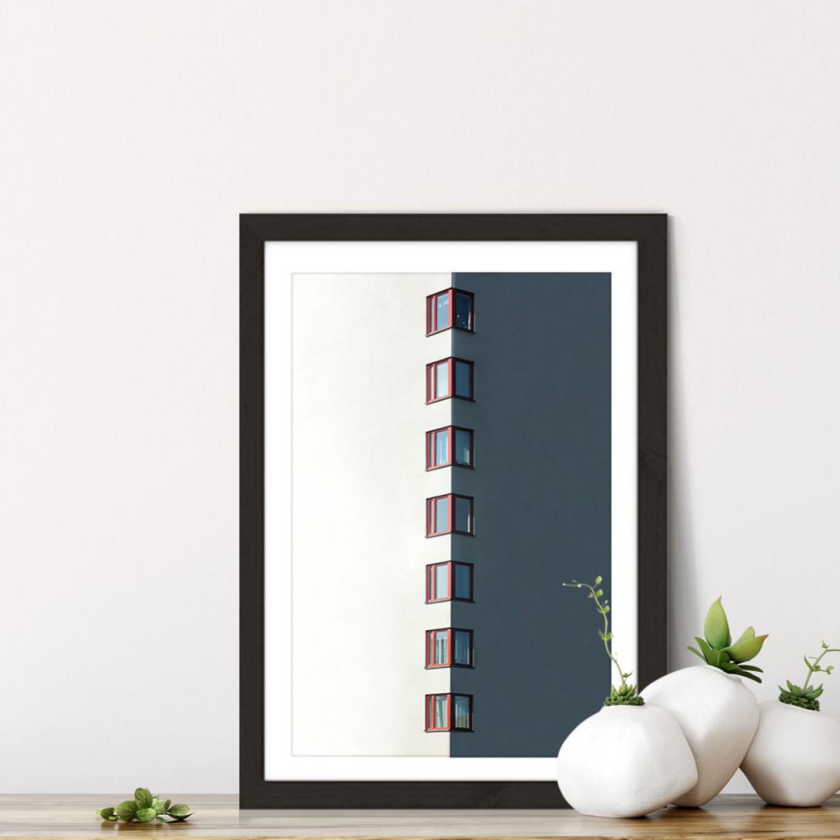 Red Windows Art Print Black Frame – image 5