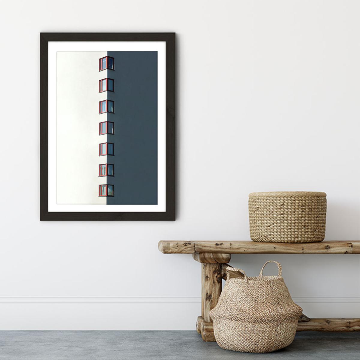 Red Windows Art Print Black Frame – image 6
