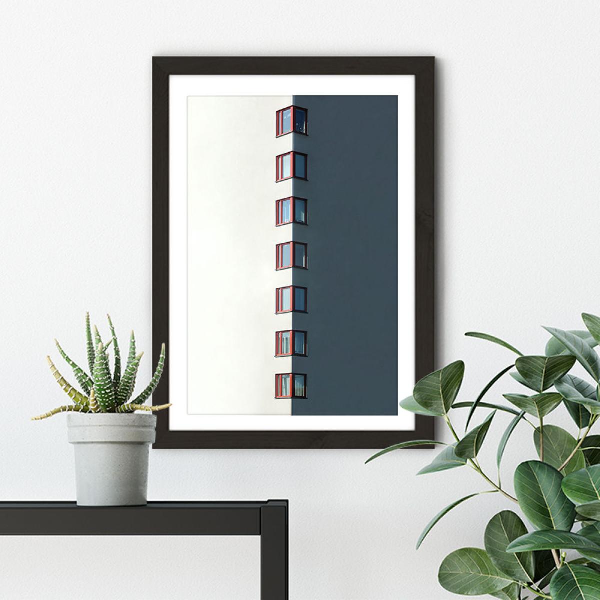 Red Windows Art Print Black Frame – image 7