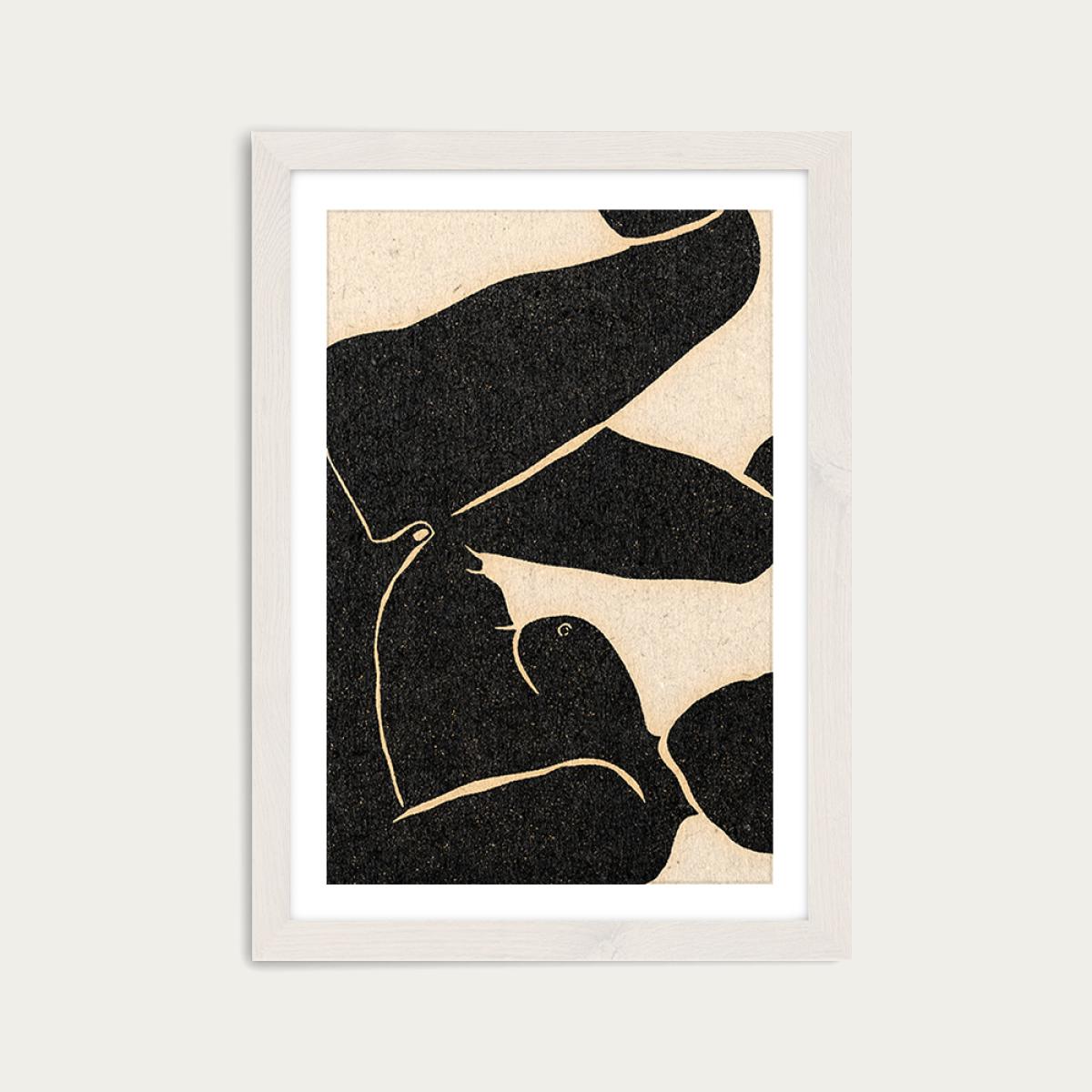 Position I Art Print White Frame – image 1