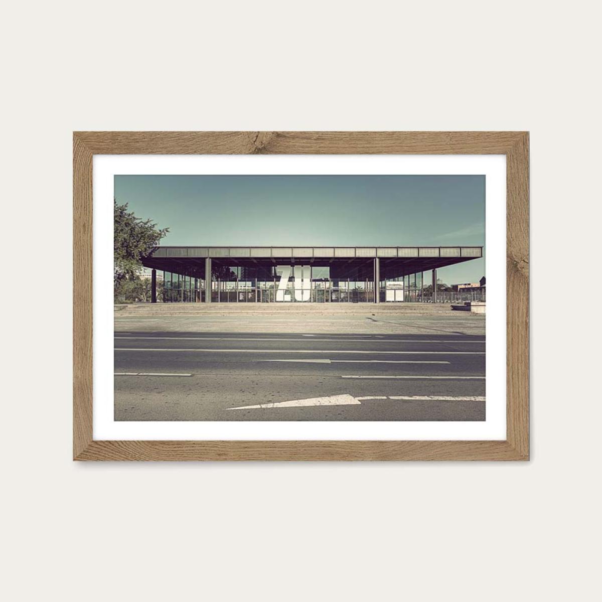 Neue Nationalgalerie Art Print Oak Frame – image 1