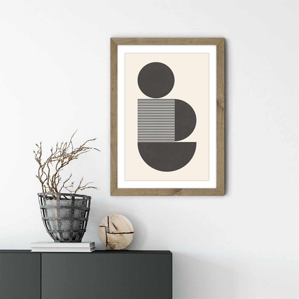 Block II Art Print Oak Frame – image 2