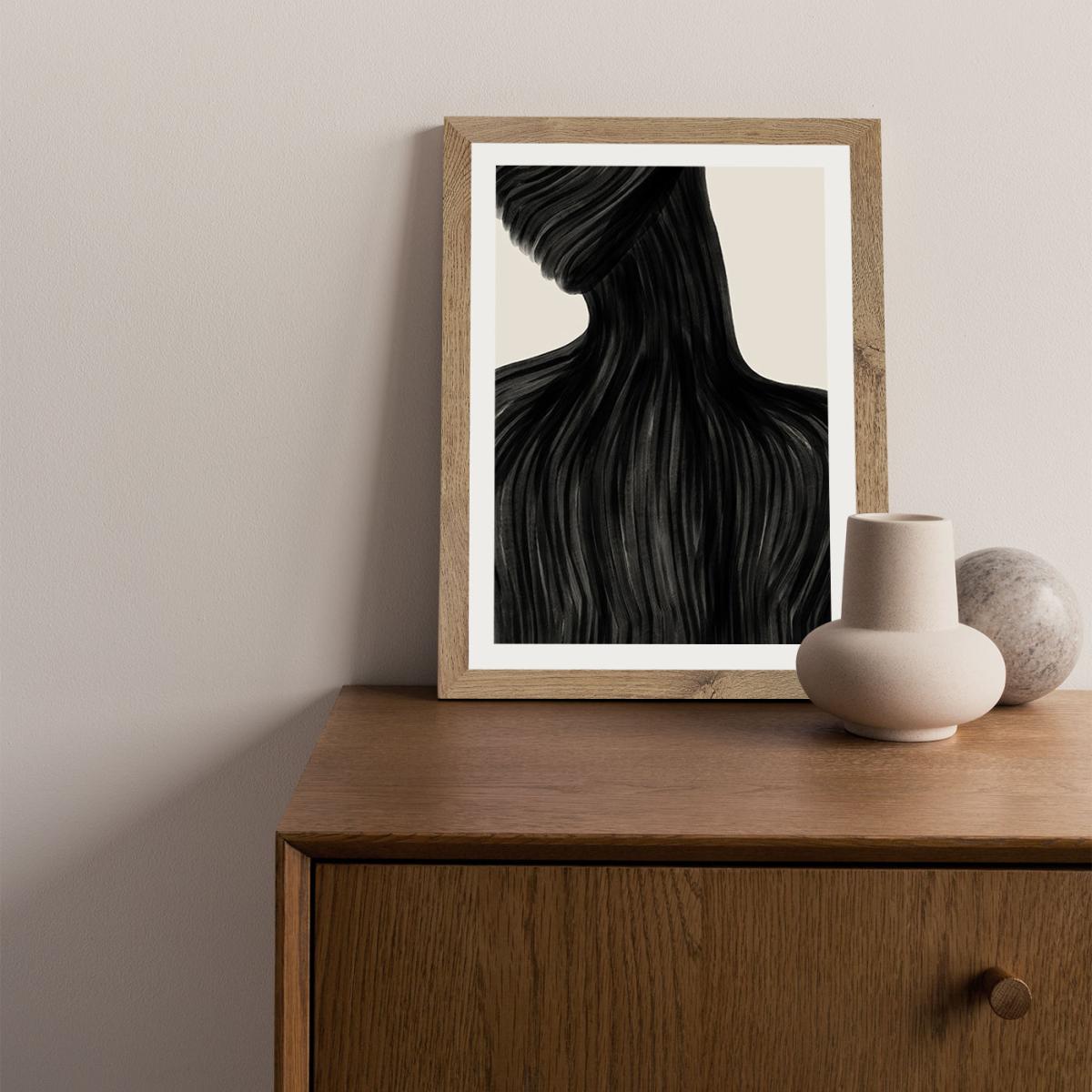 Heavy Chest Art Print Oak Frame – image 2