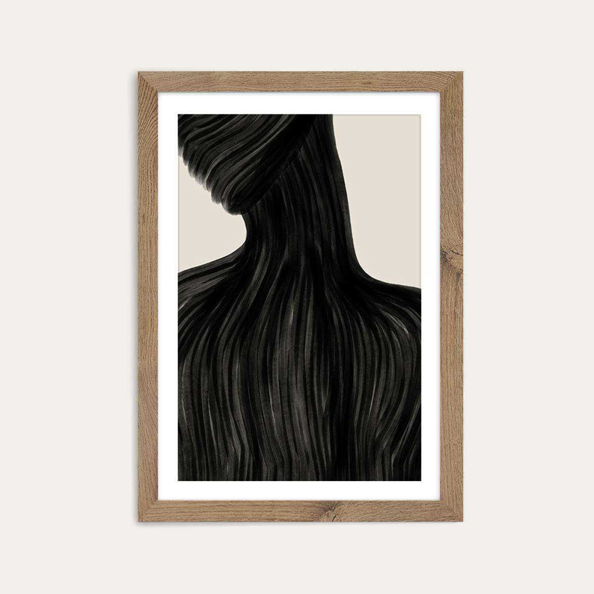 Heavy Chest Art Print Oak Frame – image 1