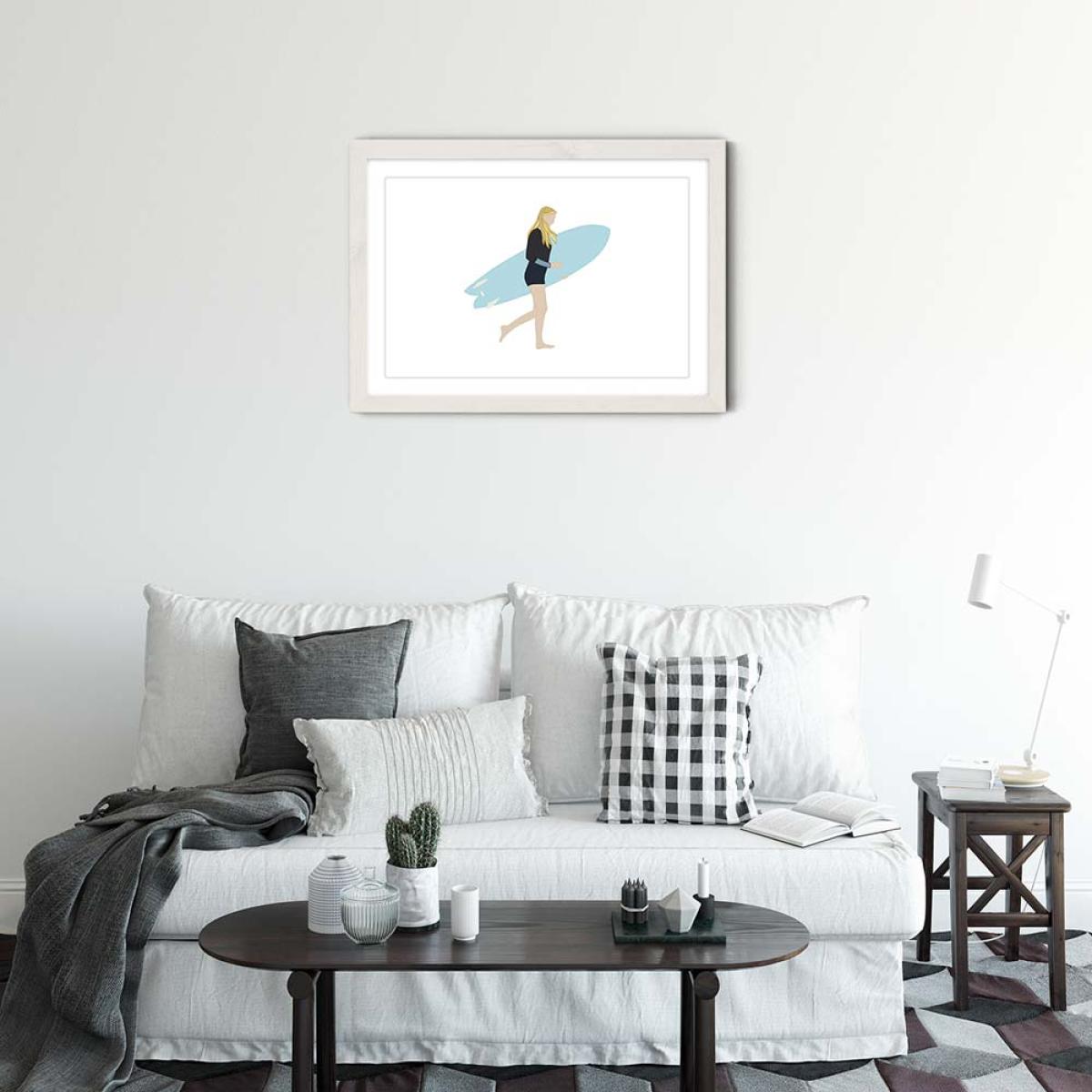 Anna Art Print White Frame – image 2