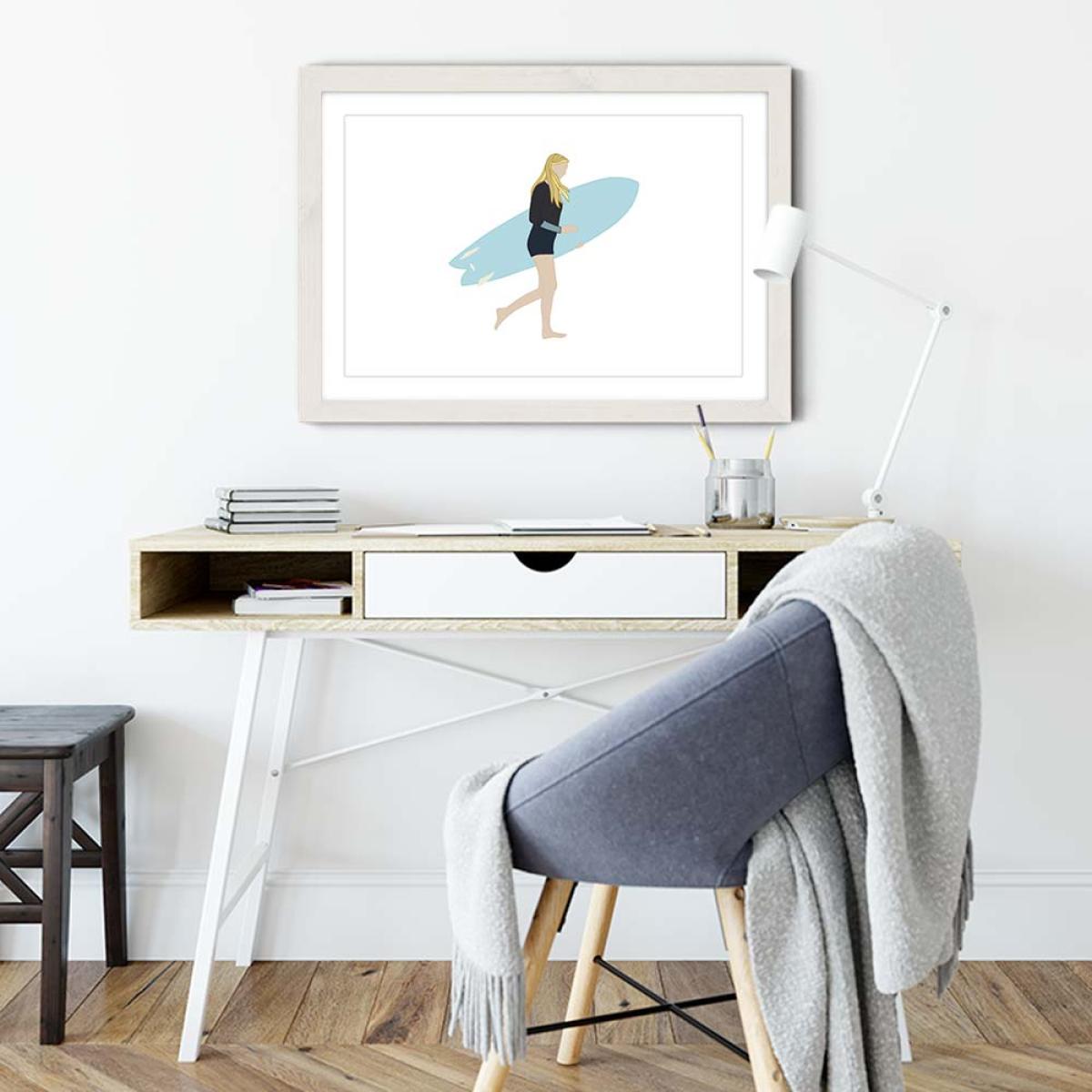 Anna Art Print White Frame – image 5