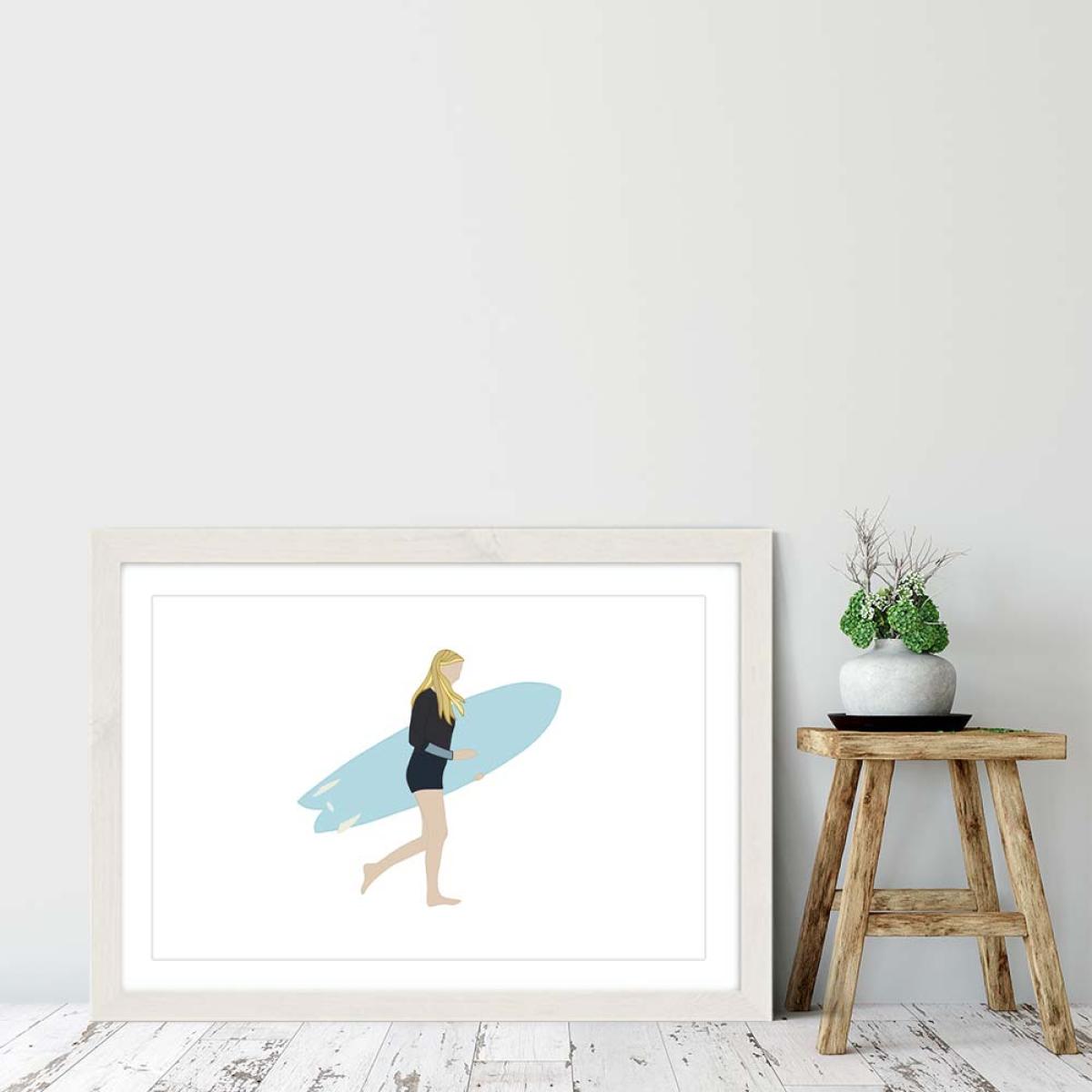 Anna Art Print White Frame – image 6