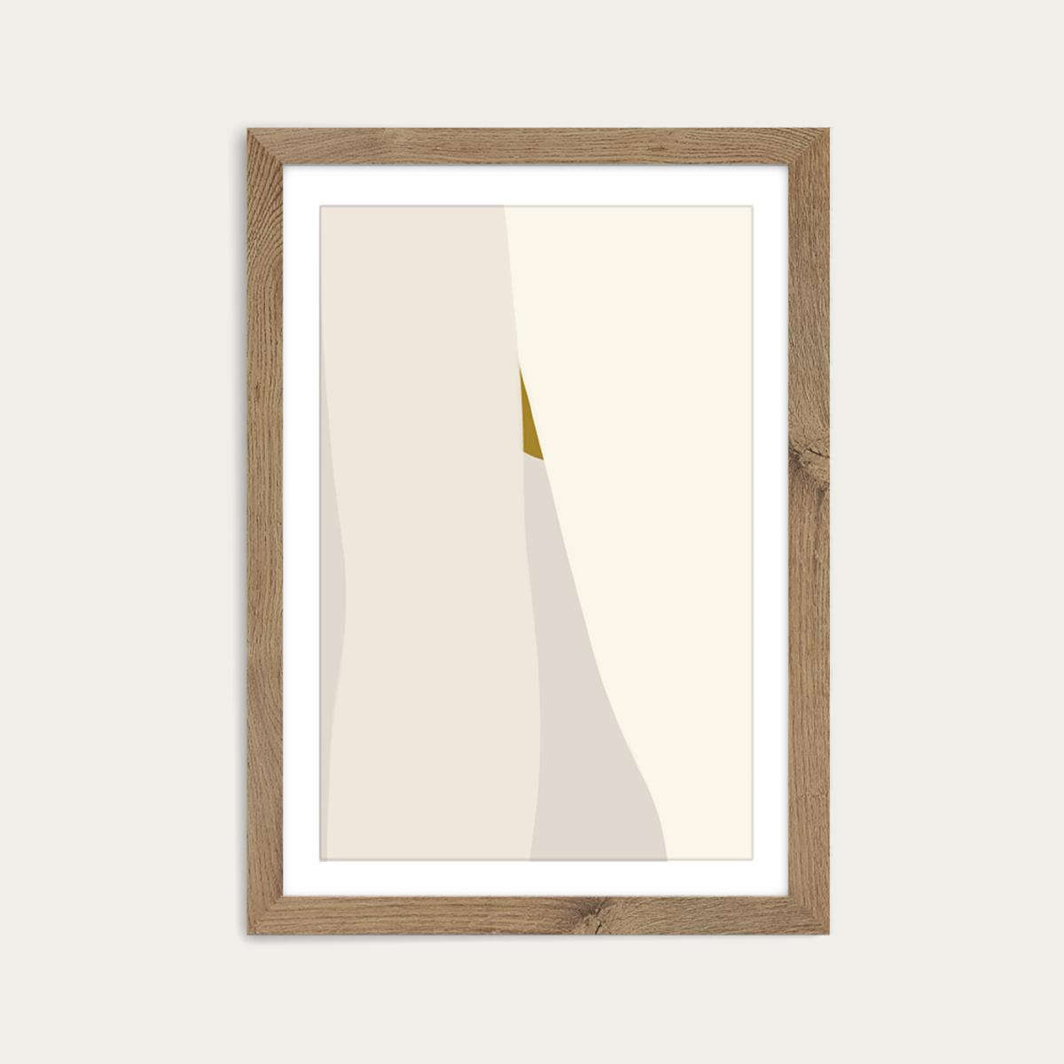 In the Shadow Art Print Oak Frame – image 1