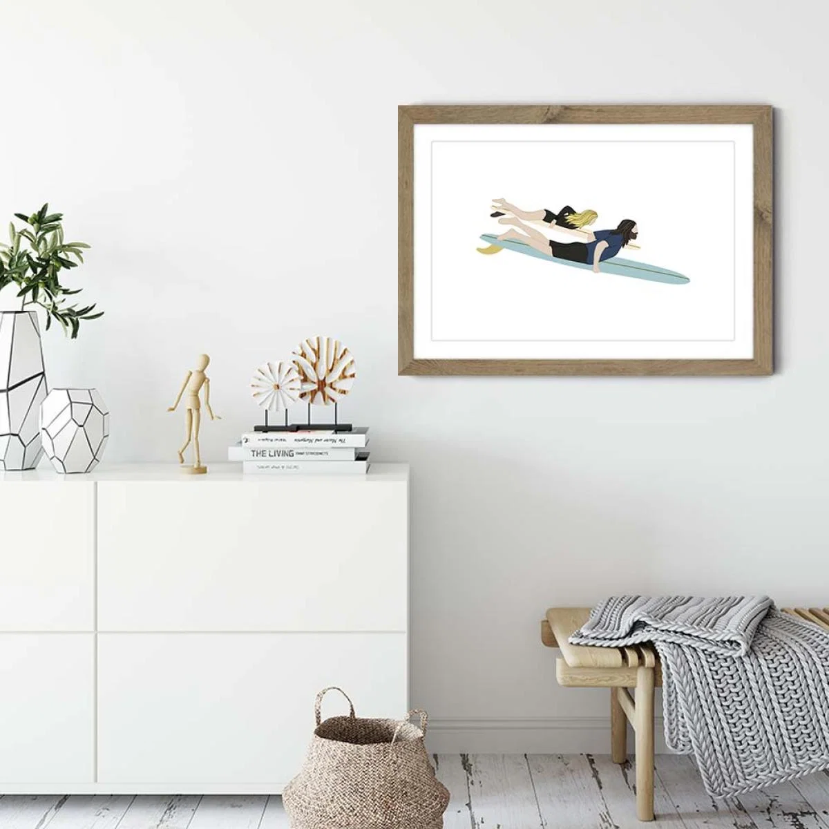 Jota Art Print Oak Frame – image 5