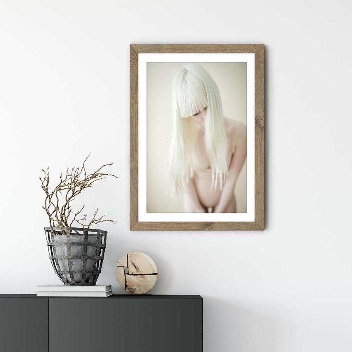 Alicia 2 Art Print Oak Frame – image 2