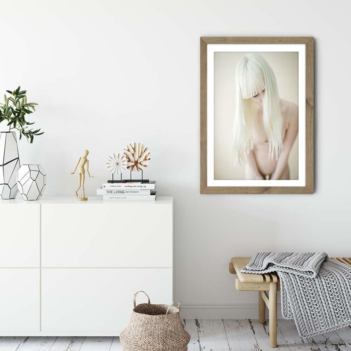 Alicia 2 Art Print Oak Frame – image 3