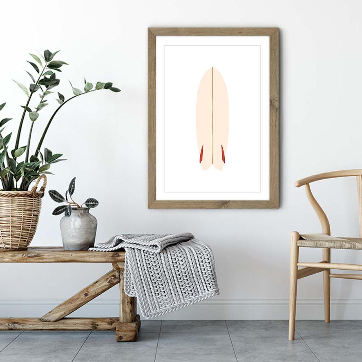 Fish Art Print Oak Frame – image 4