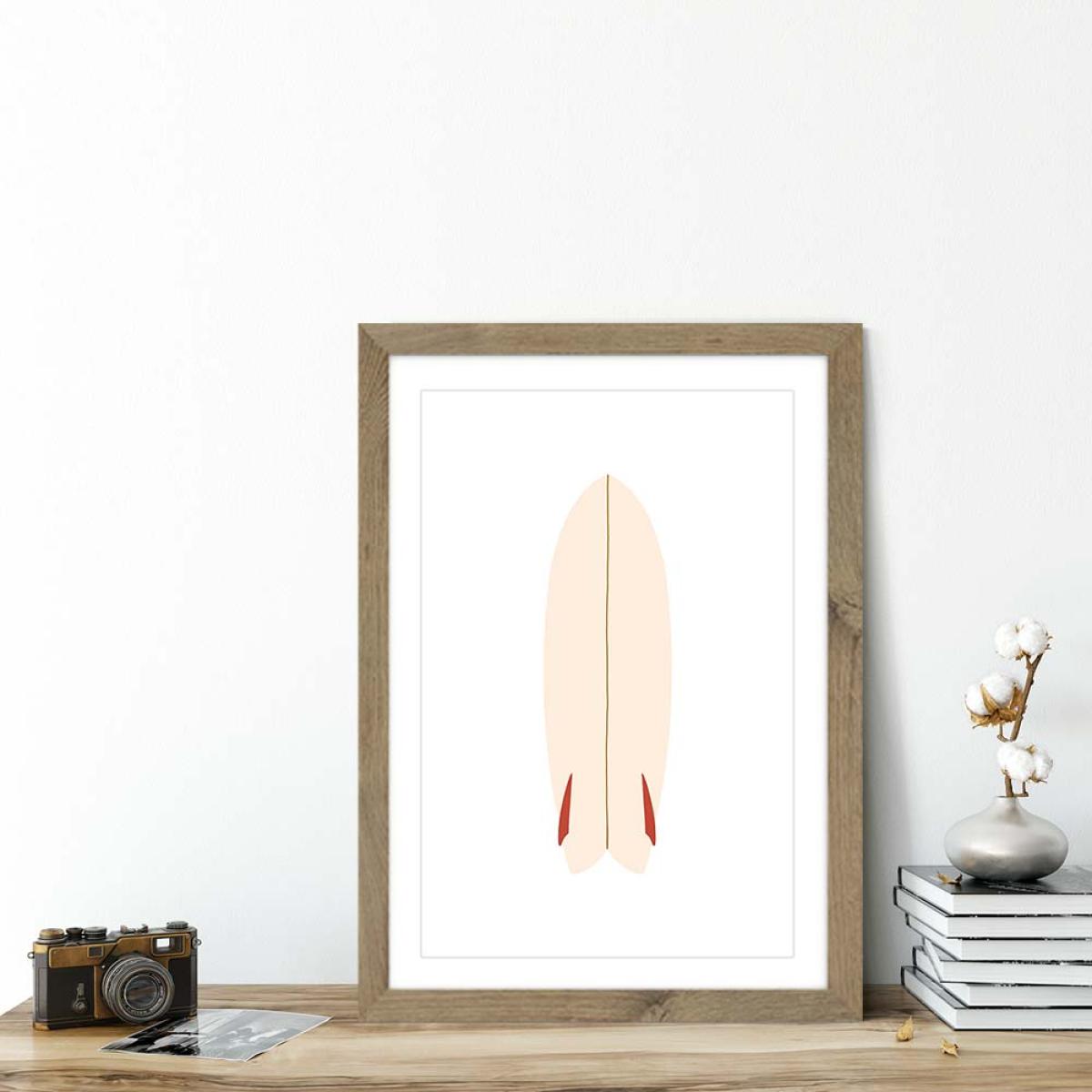 Fish Art Print Oak Frame – image 5