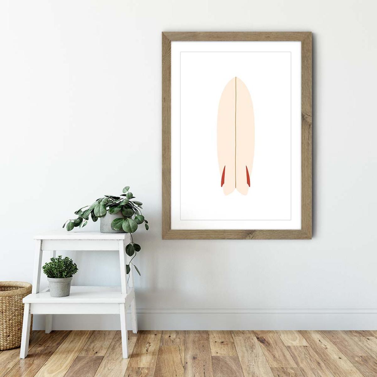 Fish Art Print Oak Frame – image 6