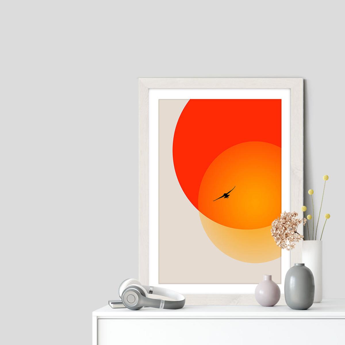 Heat of the Night Art Print White Frame – image 7