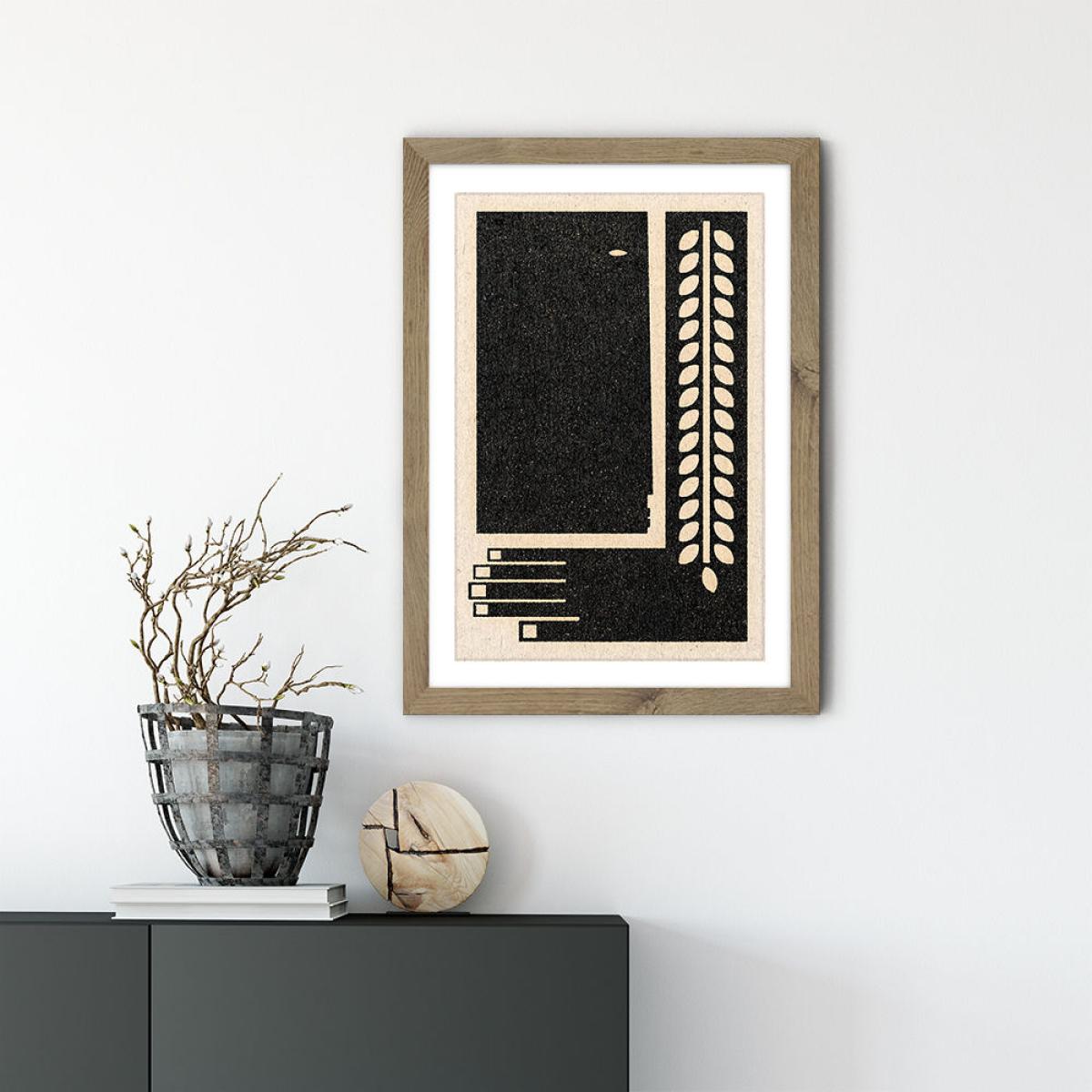 Parts of Me Art Print Oak Frame – image 2