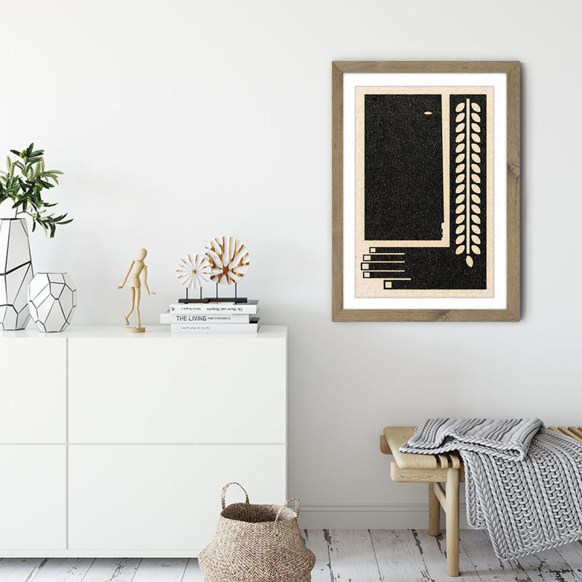 Parts of Me Art Print Oak Frame – image 3